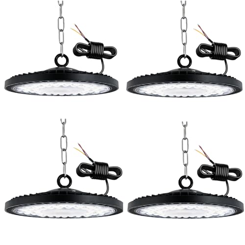 toobettp 4pcs 100W LED UFO Industrielampe,10000LM LED Hallenstrahler IP65 Wasserdicht UFO Lampe 6500K Kaltweiß LED Werkstattlampe High Bay Licht für Fabriken, Flughafen, Patio, Restaurant toobettp 4pcs 100W LED UFO Industrielampe,10000LM LED Hallenstrahler IP65 Wasserdicht UFO Lampe 6500K Kaltweiß LED Werkstattlampe High Bay Licht für Fabriken, Flughafen, Patio, Restaurant von toobettp