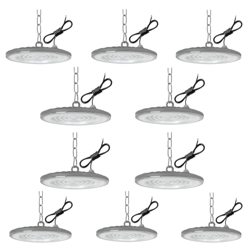 toobettp 10PCS 100W LED UFO Hallenbeleuchtung, 10,000LM 6500K LED Industrielampe IP65 Wasserdicht UFO Hallenstrahler für Hallenbeleuchtung, Werkstattbeleuchtung, Fabriken, Flughafen, Patio toobettp 10PCS 100W LED UFO Hallenbeleuchtung, 10,000LM 6500K LED Industrielampe IP65 Wasserdicht UFO Hallenstrahler für Hallenbeleuchtung, Werkstattbeleuchtung, Fabriken, Flughafen, Patio von toobettp