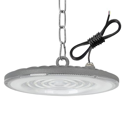 toobettp 150W LED UFO Hallenbeleuchtung, 15,000LM 6500K LED Industrielampe IP65 Wasserdicht UFO Hallenstrahler für Hallenbeleuchtung, Werkstattbeleuchtung, Fabriken, Flughafen, Patio von toobettp