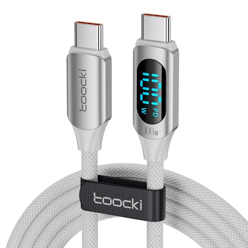 toocki 100W USB C auf USB C Kabel, 2M 5A Schnellladekabel Ladekabel PD QC5.0 with LED Display,Kompatibel mit iPhone 17/17 Pro/17 Pro Max MacBook Pro Air iPad Pro Air Galaxy S24 S23 Pixel Switch toocki 100W USB C auf USB C Kabel, 2M 5A Schnellladekabel Ladekabel PD QC5.0 with LED Display,Kompatibel mit iPhone 17/17 Pro/17 Pro Max MacBook Pro Air iPad Pro Air Galaxy S24 S23 Pixel Switch von toocki
