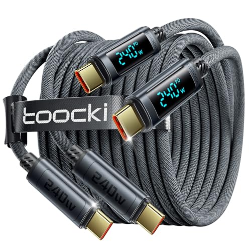 toocki 240W USB C auf USB C Kabel, 2M [2 Stück] von toocki