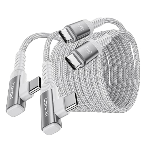toocki USB C Kabel 60W [2 Stück] [3m+3m] USB C auf USB C PD 3.0 Schnellladekabel USB C, Nylon Ladekabel USB C für iPhone 16 Pro max Samsung Galaxy S24 S23 S22 Note 20 MacBook Pixel von toocki