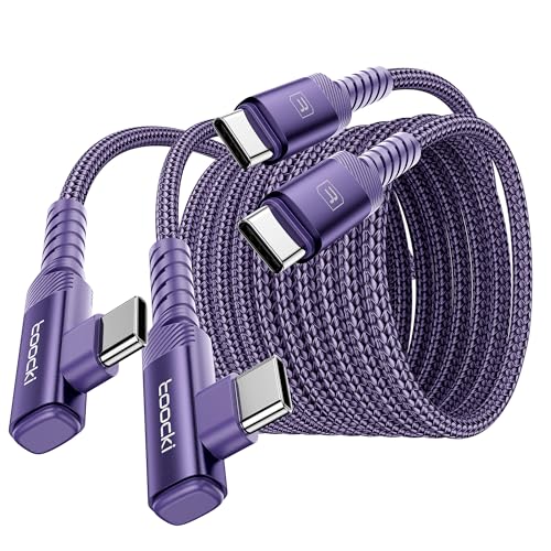 toocki USB C Kabel 60W [2 Stück] [3m+3m] USB C auf USB C PD 3.0 Schnellladekabel USB C, Nylon Ladekabel USB C für iPhone 16 Pro max Samsung Galaxy S24 S23 S22 Note 20 MacBook Pixel von toocki