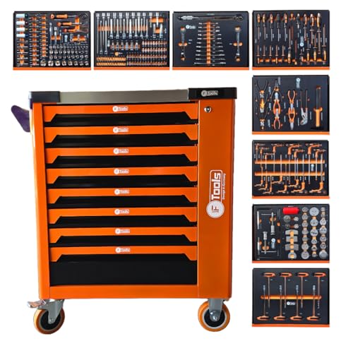 toolcar F Tools XXL Werkzeugwagen Werkstattwagen Werkzeugschrank gefüllt mit volle 8/8 von toolcar
