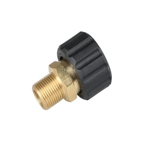 Hochdruckreiniger-Adapter-Set, 1/4-Zoll-Stecker auf M22-Buchse, Hochdruckreiniger-Anschluss, Gartenschlauch, Schnellverbindungsbeschläge (15 mm Steckerkern) von tooloflife