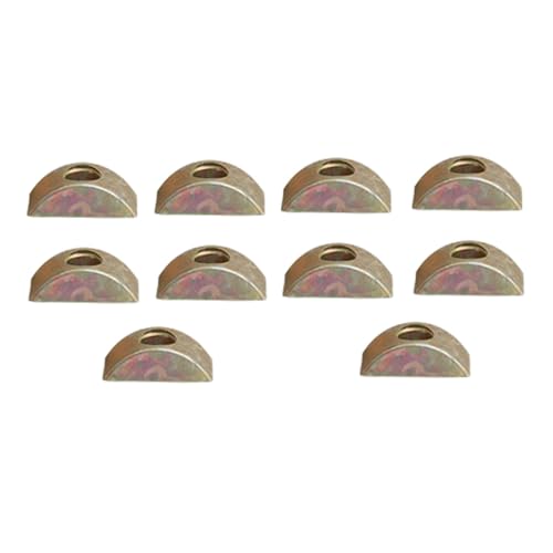 10 Stück Halbmond-Unterlegscheiben, Abstandshalter aus Eisen, Möbel-Mutter-Verbindungs-Hardware-Zubehör für DIY-Holzbearbeitungsprojekte (M10) von tooloflife