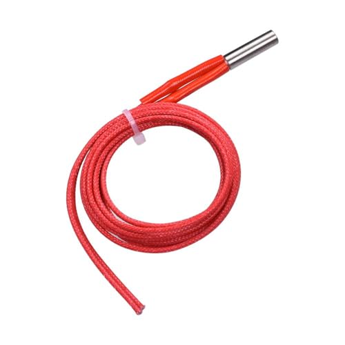 12V 30W Heizrohr aus Edelstahl, Heizelement für Patronen, Heizstab aus Keramik für die meisten 3D-Drucker(6 * 20 mm) von tooloflife