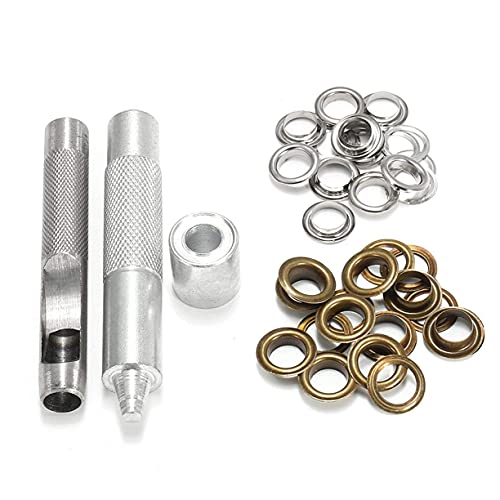 23 Stück 12mm Ösenzange Set Ösenwerkzeug Planenösen Grommet Werkzeug Kit für Vorhänge Leinwand Stoff Leder Kleidung Schuhe DIY Craft von tooloflife