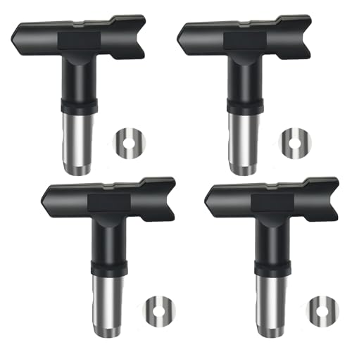 4 Stück Sprühspitze, reversible Airless Farbspritzdüse Spritzpistolen Maschinenzubehör für Haus Garten Fabrik - 211 # von tooloflife