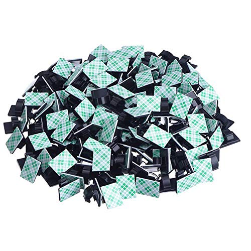 50 Stück Klebstoff Draht Kabel Clips, Kabel Management Kabel Drahtklemmen Auto Kabelbinder Draht Halter Veranstalter für Auto, Büro und Haus von tooloflife