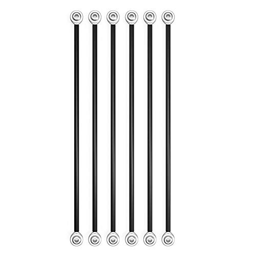 Diagonale Schubstange für 3D-Drucker, Carbon, für 3D-Drucker, diagonale Schubstange, 6 Stück, 18 cm, für M4-Schraubenloch von tooloflife