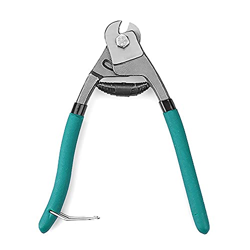 Drahtschneider, 19,8 cm, robuste Drahtseil-Schneidezange, Multifunktionszange für Kabelterrassen, Geländer, Wäscheleine und DIY-Projekte (grün) von tooloflife
