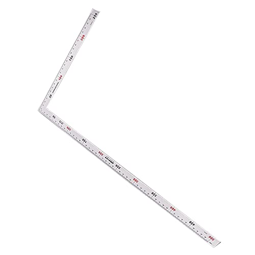 Edelstahl L Form Quadratisches Lineal 90 Grad rechtwinkliges Edelstahllineal Verdicktes Ecklineal für Tischler, Ingenieure, Handwerker, Dachdecker von tooloflife