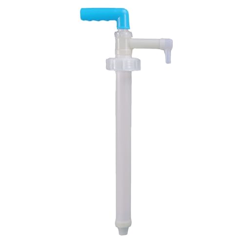 Handpumpe für Öl, Umfülllpumpe für 10-25 Liter Trommeln 39cm Kraftstoffpumpe Blau und Weiß von tooloflife