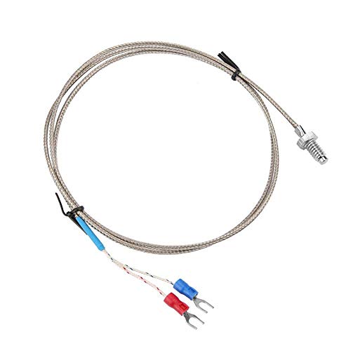 K-Typ Thermoelement-Temperatur-Sensor-Kabel M8 Schraubgewinde Temperaturmessung mit 1 m Kabel von tooloflife