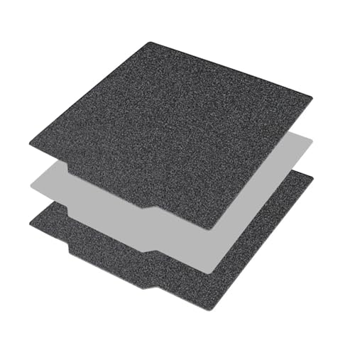 Schwarz Doppelseitig 235*235mm/9.2*9.2in, Texturierte PEI-Platte mit magnetischer Bauplatte, Federstahlbett für CR-10, Ten log, und A rtillery, Druckbett mit flexibler Federstahlplattform von tooloflife
