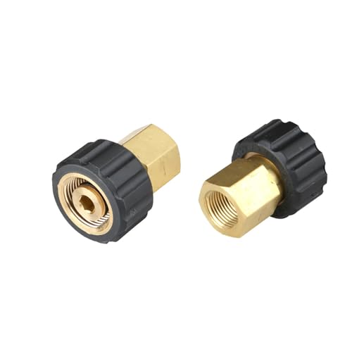 T&F Hochdruckreiniger Adapter M22 zu M22 / 3/8 Zoll / 1/4 Zoll Quick Connect Auto Spritzpistole Anschluss von tooloflife