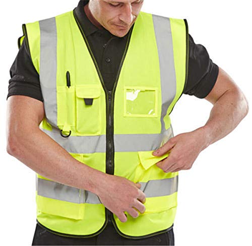 Unisex hochsichtbare Warnweste Hohe Sichtbarkeit Warnweste Reflektierende Weste Sicherheitswesten von tooloflife