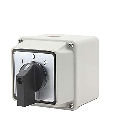 Wasserdichter 32-A-Umschalter mit Steuerbox IP65 Robustes Gehäuse 3-Positionen-Drehschalter mit 16 Schraubklemmen Wasserdichter 32-A-Umschalter mit Steuerbox IP65 Robustes Gehäuse 3-Positionen-Drehschalter mit 16 Schraubklemmen von tooloflife