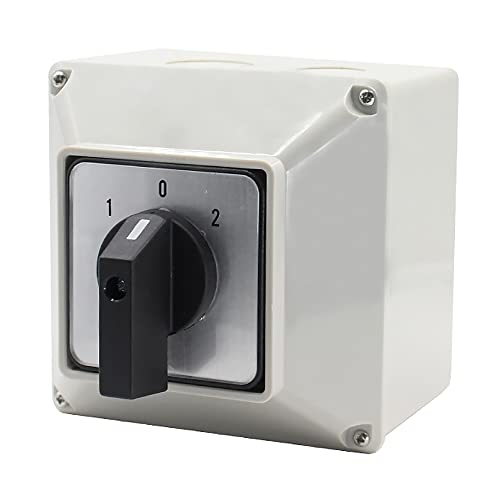 Wechselschalter 3 Positionen 8 Schraubklemmen Nockenschalter in robustem Gehäuse 380V/32A Wechselschalter 3 Positionen 8 Schraubklemmen Nockenschalter in robustem Gehäuse 380V/32A von tooloflife