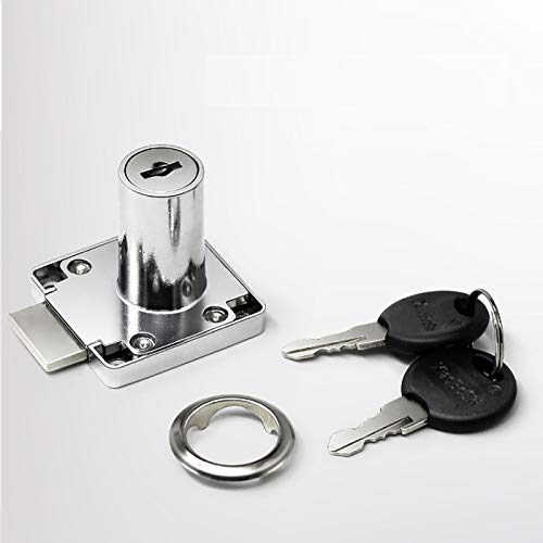 Zylinder-Möbelschloss Aufschraubschloss Schloß Schrank für Schubladen Schränke mit 2 Schlüsseln,22mm /32mm von tooloflife