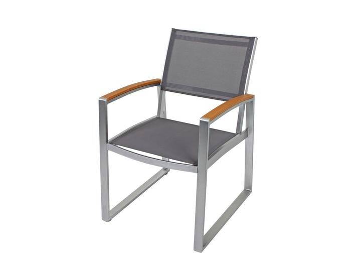 Garden Pleasure Stuhl 'Ava' grau/hellbraun 56 x 84 x 66 cm 2er-Set von toom