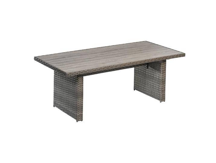 Gartentisch 'Delia' Rattan 210 x 94 x 74 cm von toom