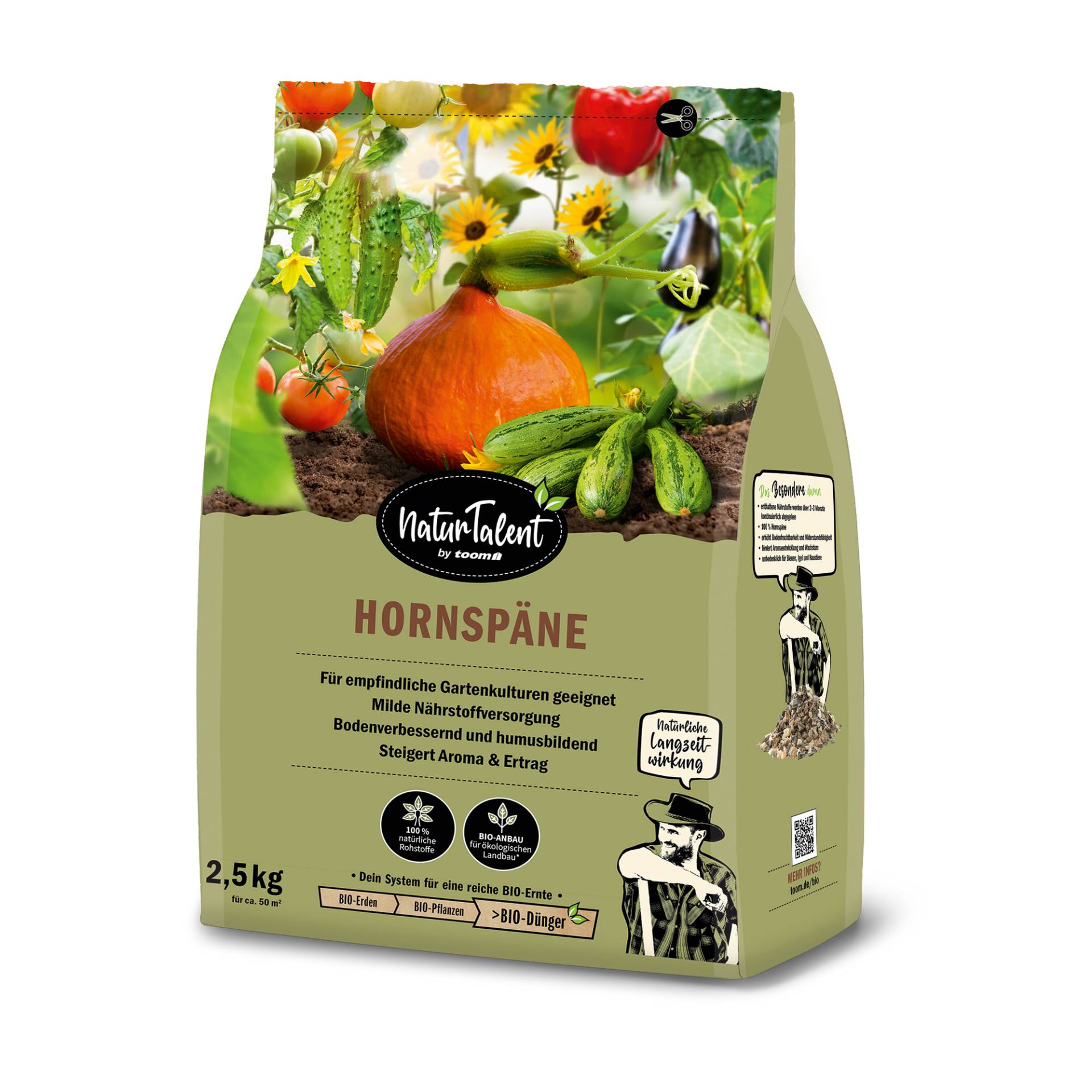 naturtalent by toom Naturtalent by toom® Bio-Hornspäne 2,5 kg von naturtalent by toom