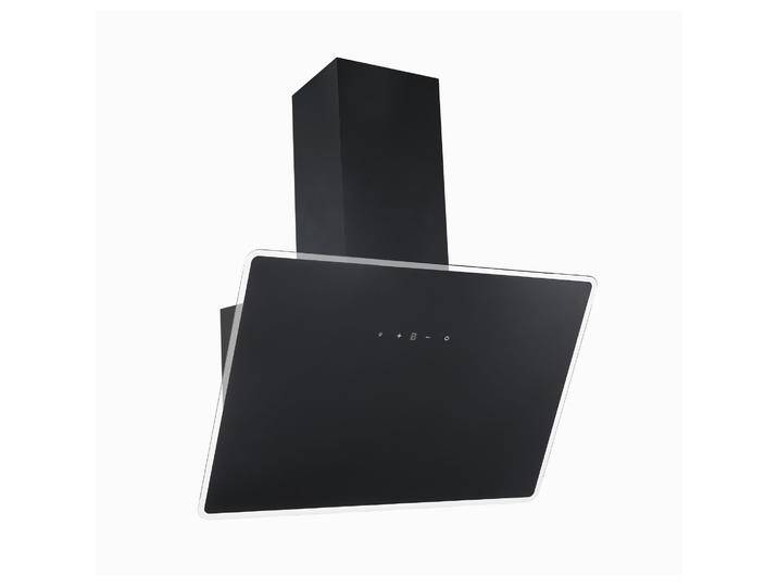 Respekta Schräghaube 'CH112080S' Metall/Glas schwarz 80 cm von toom
