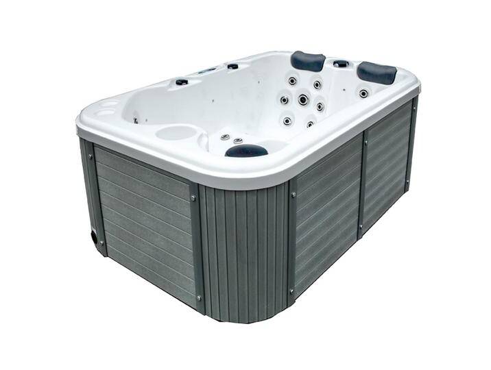 mediPOOL Whirlpool 'Fransisco' silbern 184 x 124 x 75 cm mediPOOL Whirlpool 'Fransisco' silbern 184 x 124 x 75 cm von toom