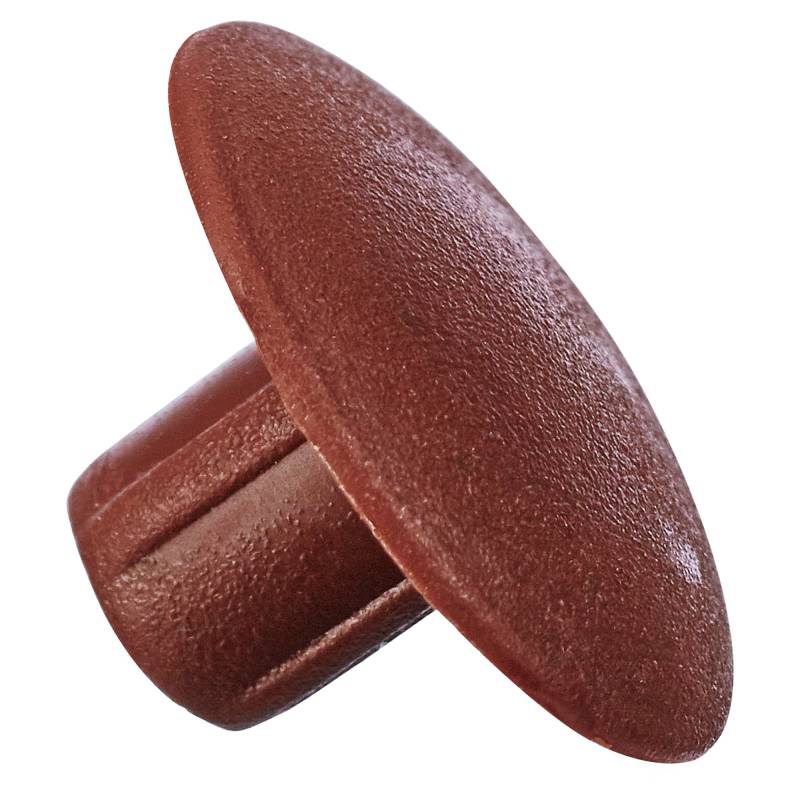 toom Abdeckkappen Kunststoff braun Ø 5 mm 20 Stück von toom