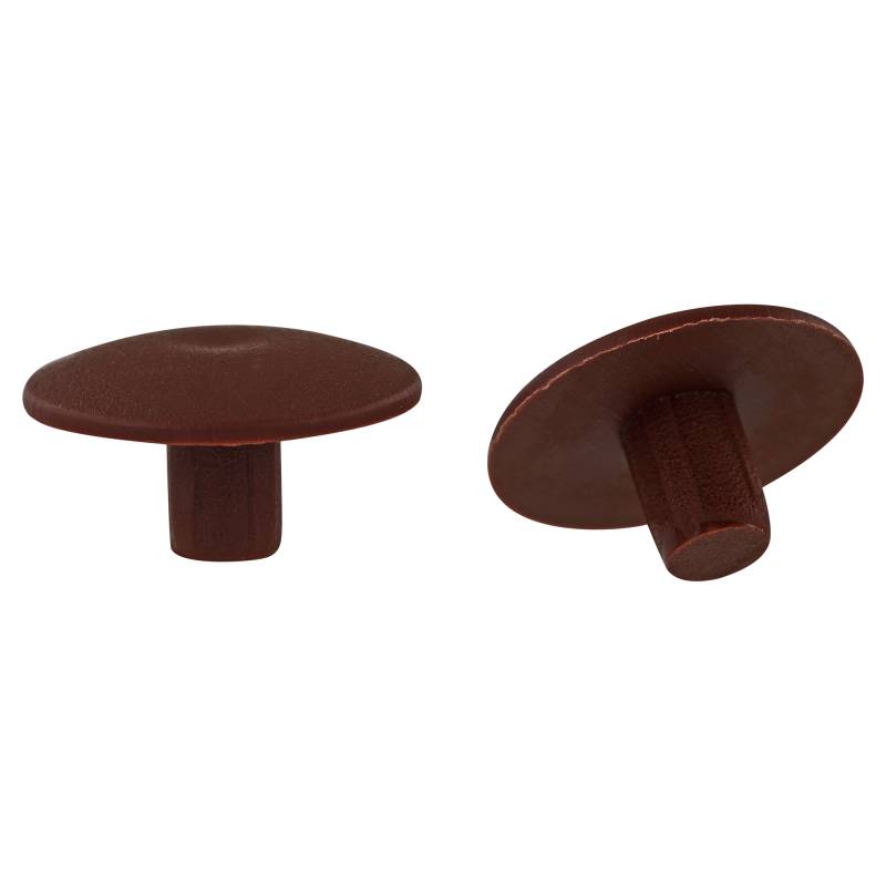 toom Abdeckkappen Kunststoff dunkelbraun Ø 4 mm 20 Stück von toom