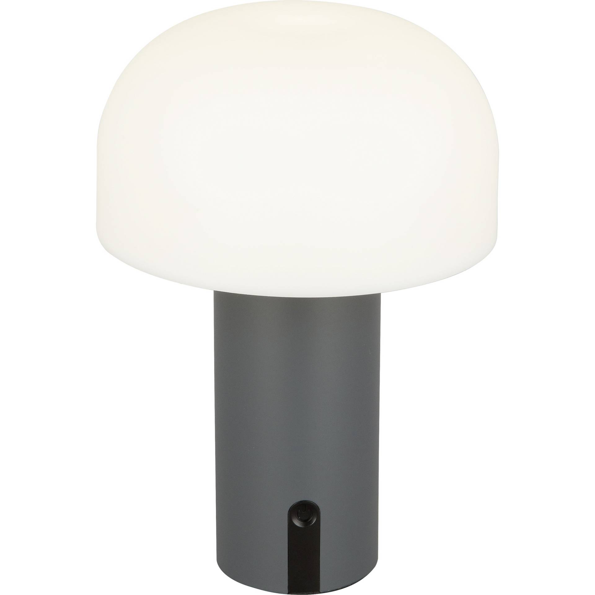 toom Akku-LED-Tischleuchte 'Ali' grau mit USB-Kabel Ø 15 x 22 cm von toom