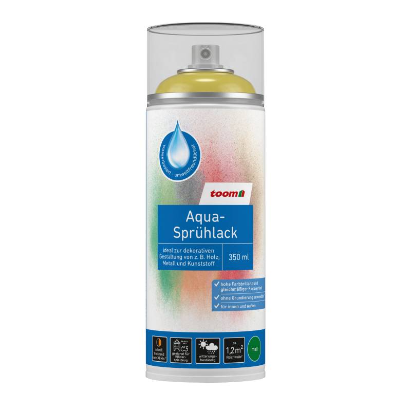 toom Aqua-Sprühlack zitronengelb 350 ml von toom