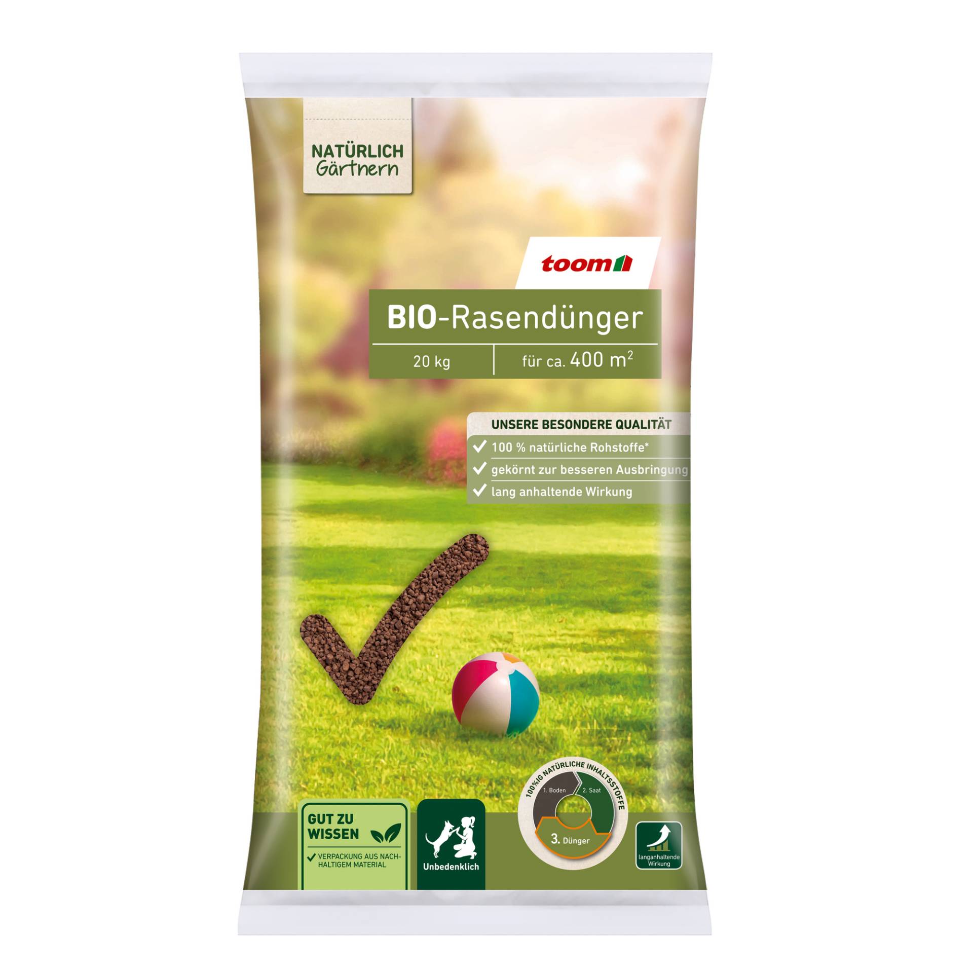 toom Bio-Rasendünger mit Langzeitwirkung 20 kg von toom