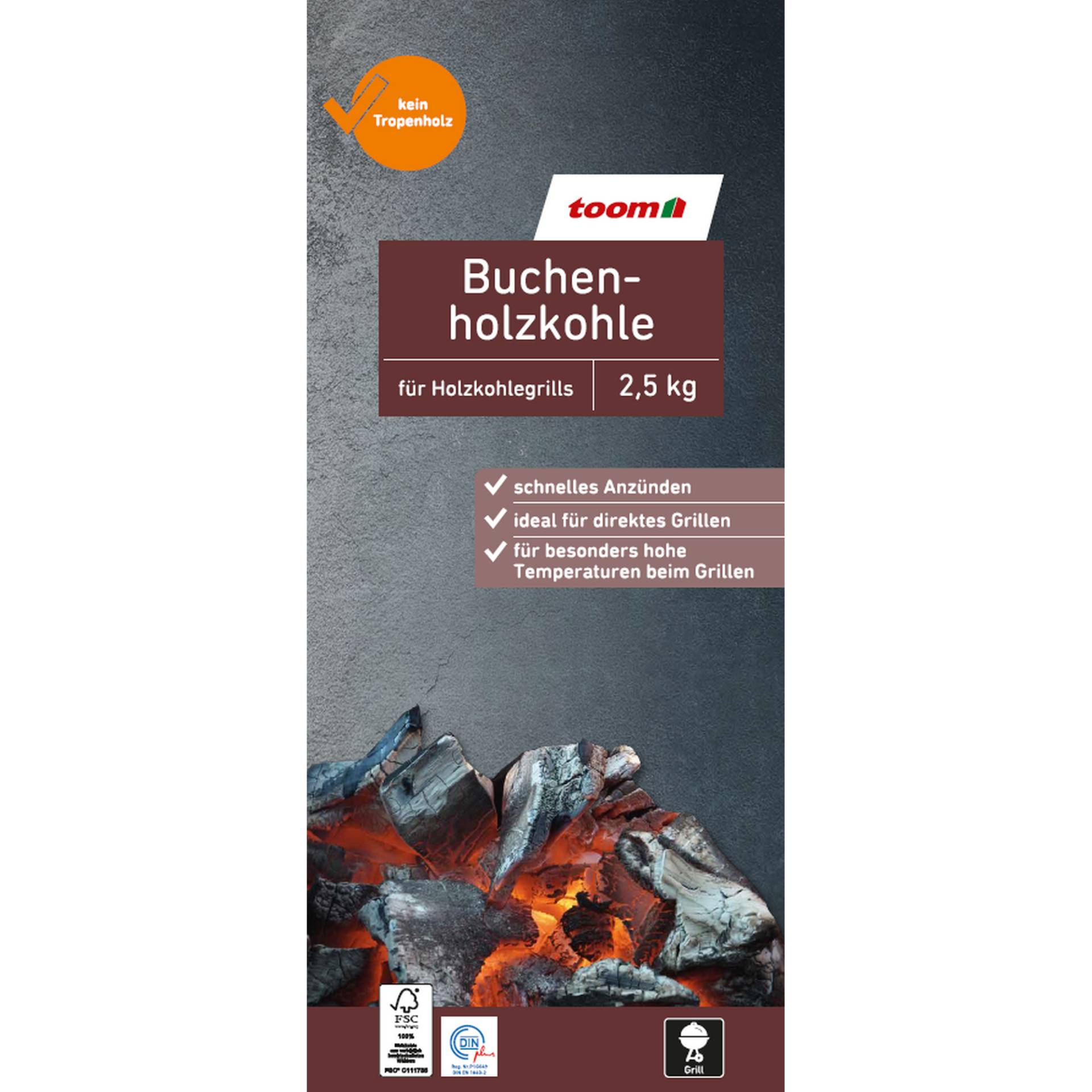 toom Holzkohle 2,5 kg toom Holzkohle 2,5 kg von toom