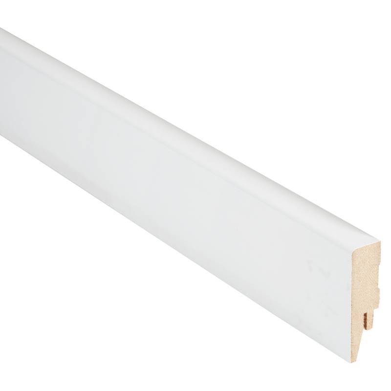 toom Clip-Sockelleiste gerade Uni weiß 2400 x 58 x 16 mm von toom
