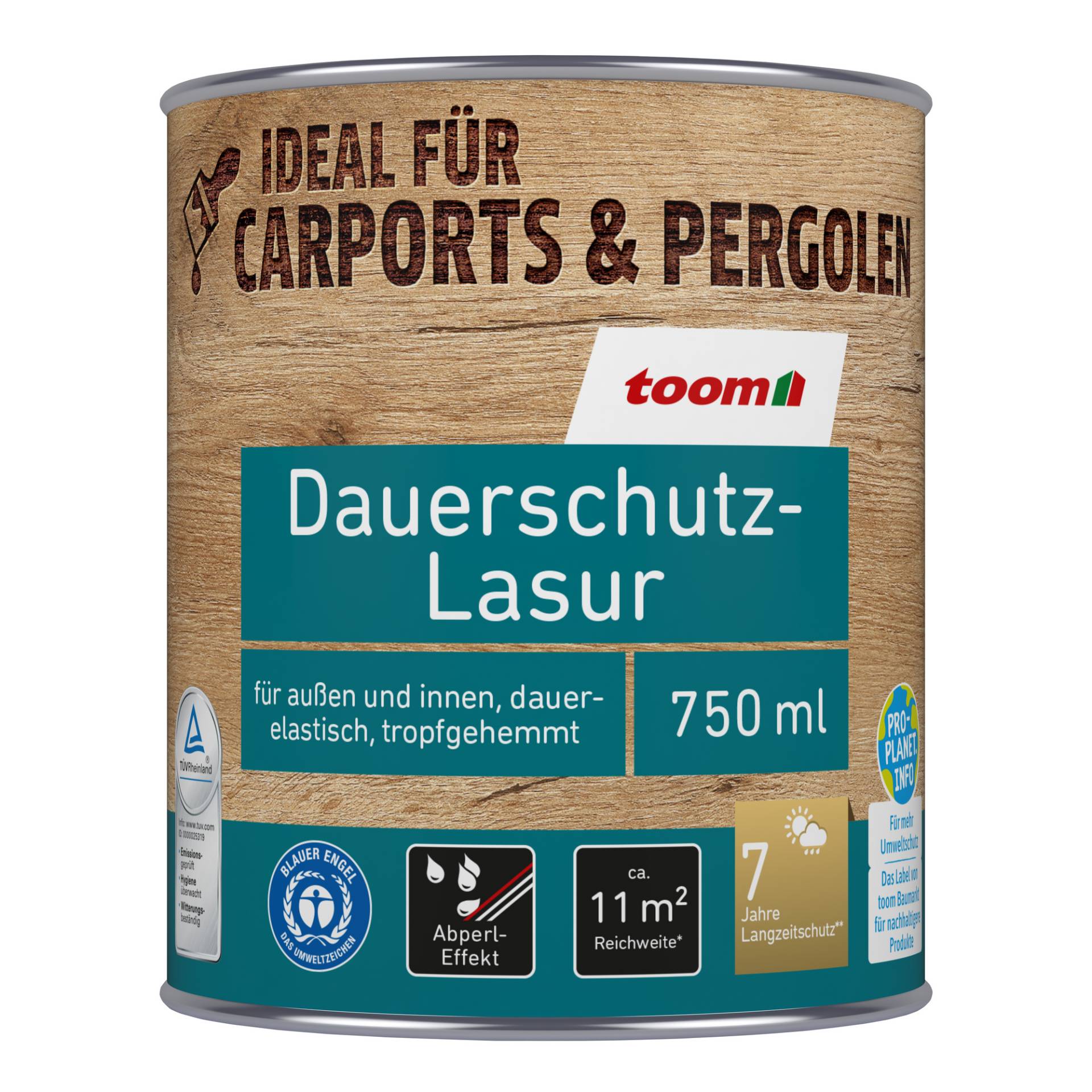 toom Dauerschutzlasur dunkelgrau 750 ml toom Dauerschutzlasur dunkelgrau 750 ml von toom