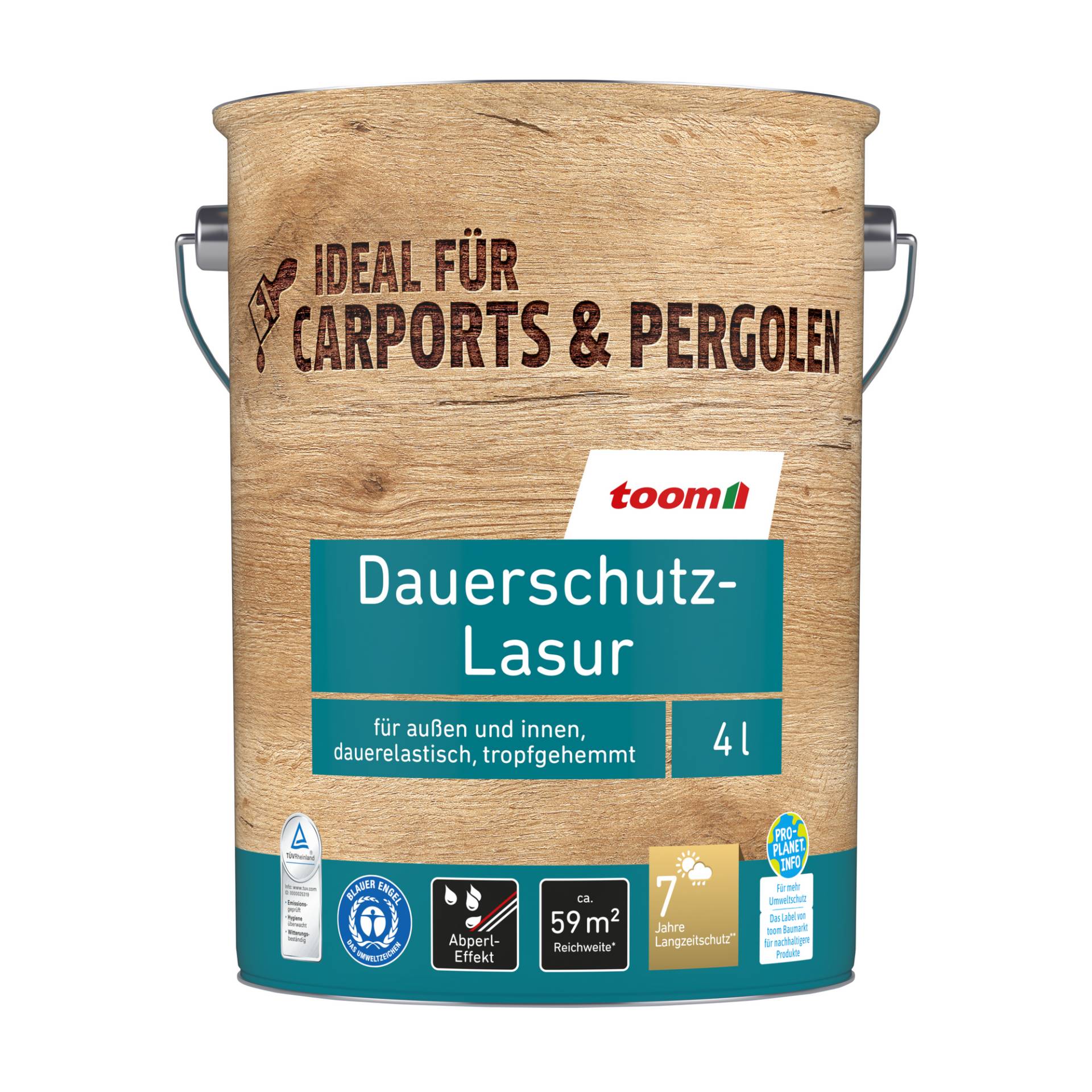 toom Dauerschutzlasur palisanderfarben 4 l toom Dauerschutzlasur palisanderfarben 4 l von toom