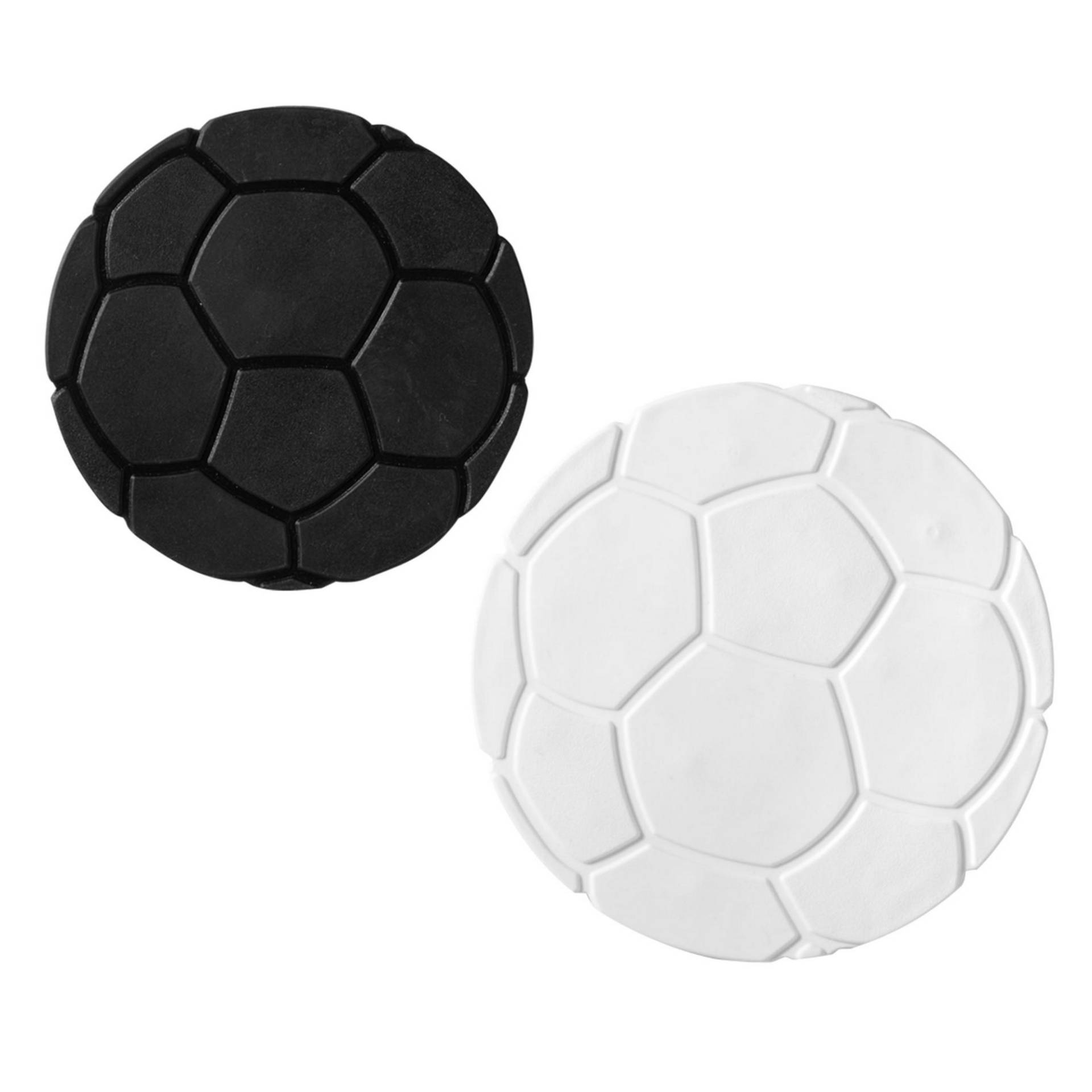 toom Dusch- und Wanneneinlage 'XXS Fußball' weiß/schwarz Ø 10 cm, 6 Stück von toom