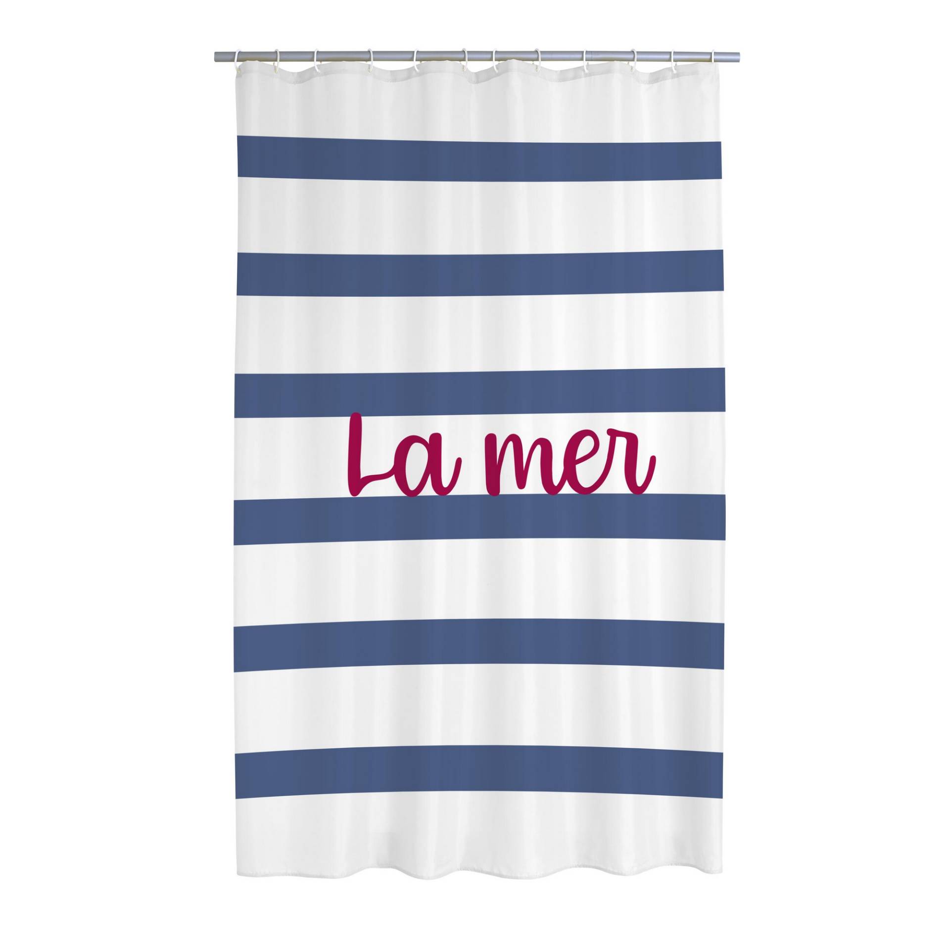 toom Duschvorhang 'La Mer' Textil multicolor 180 x 200 cm von toom