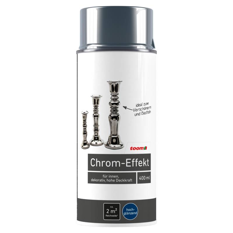toom Effekt-Sprühlack chromfarben glänzend 400 ml von toom