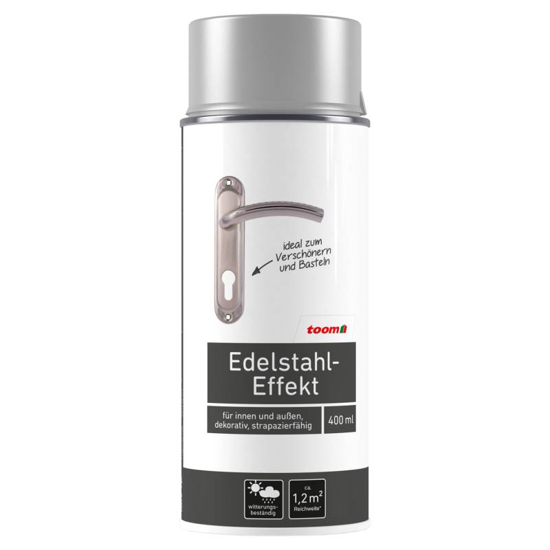 toom Effekt-Sprühlack edelstahlfarben glänzend 400 ml toom Effekt-Sprühlack edelstahlfarben glänzend 400 ml von toom