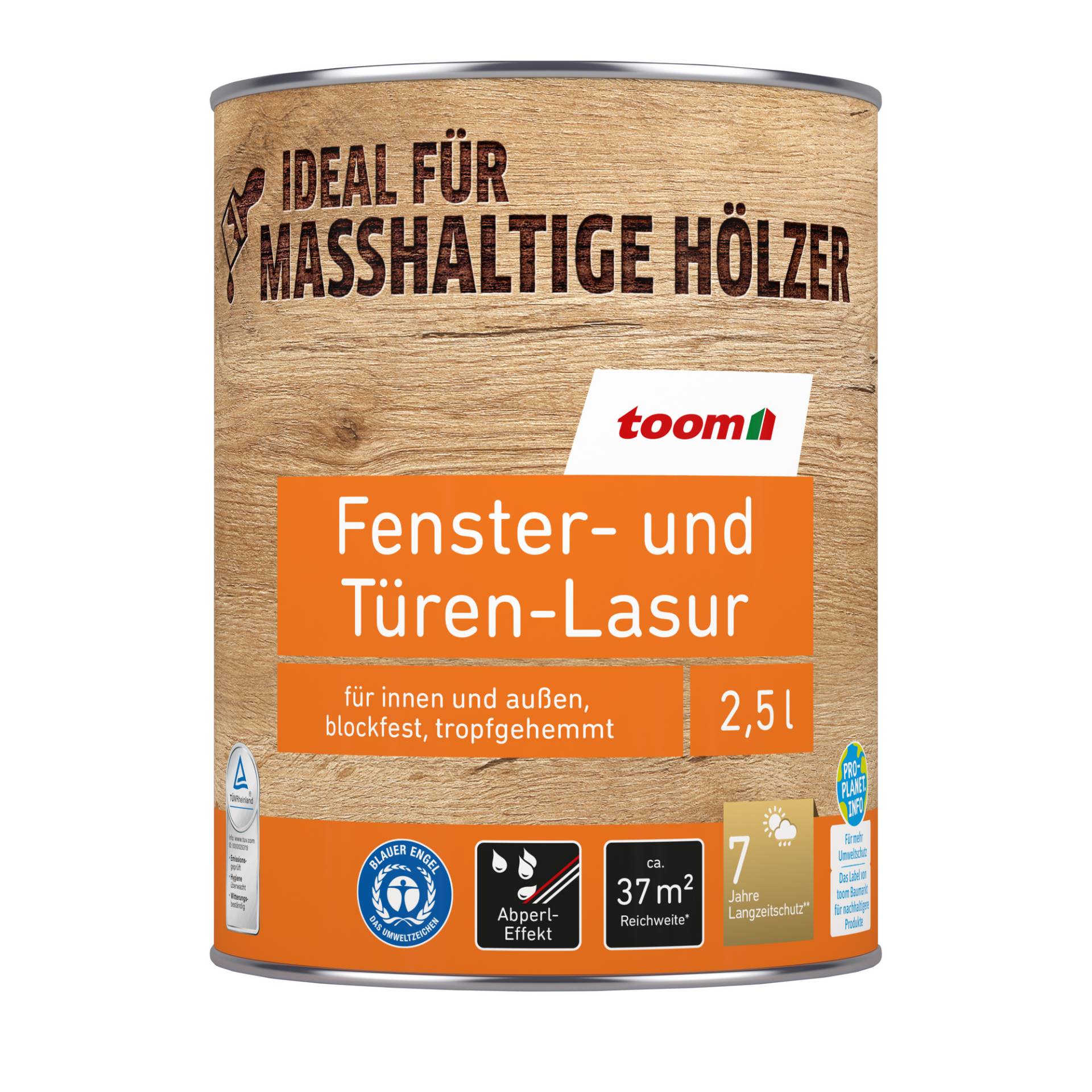 toom Fenster- und Türen-Lasur mahagonifarben 2,5 l toom Fenster- und Türen-Lasur mahagonifarben 2,5 l von toom
