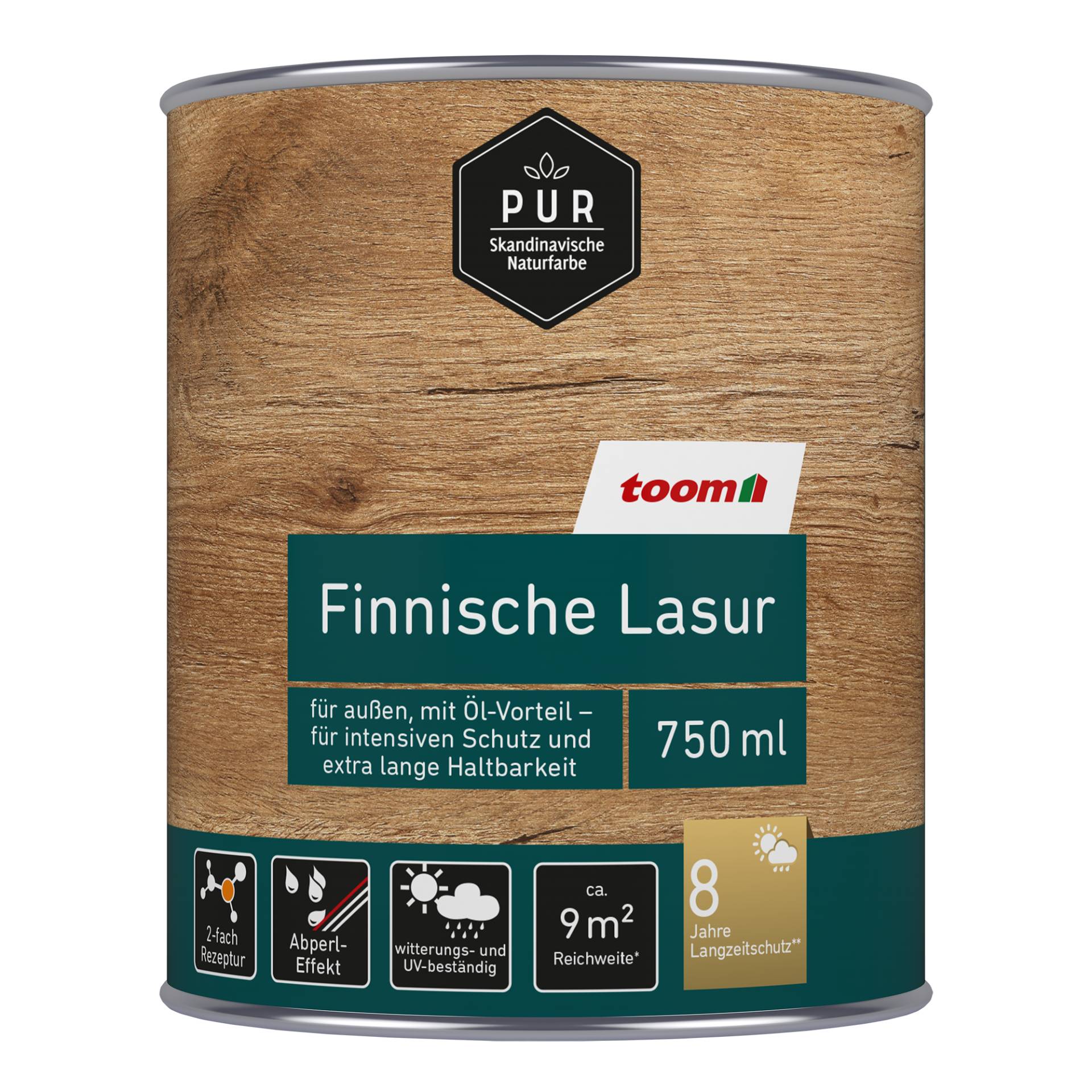toom Finnische Lasur dunkelgrau 750 ml toom Finnische Lasur dunkelgrau 750 ml von toom