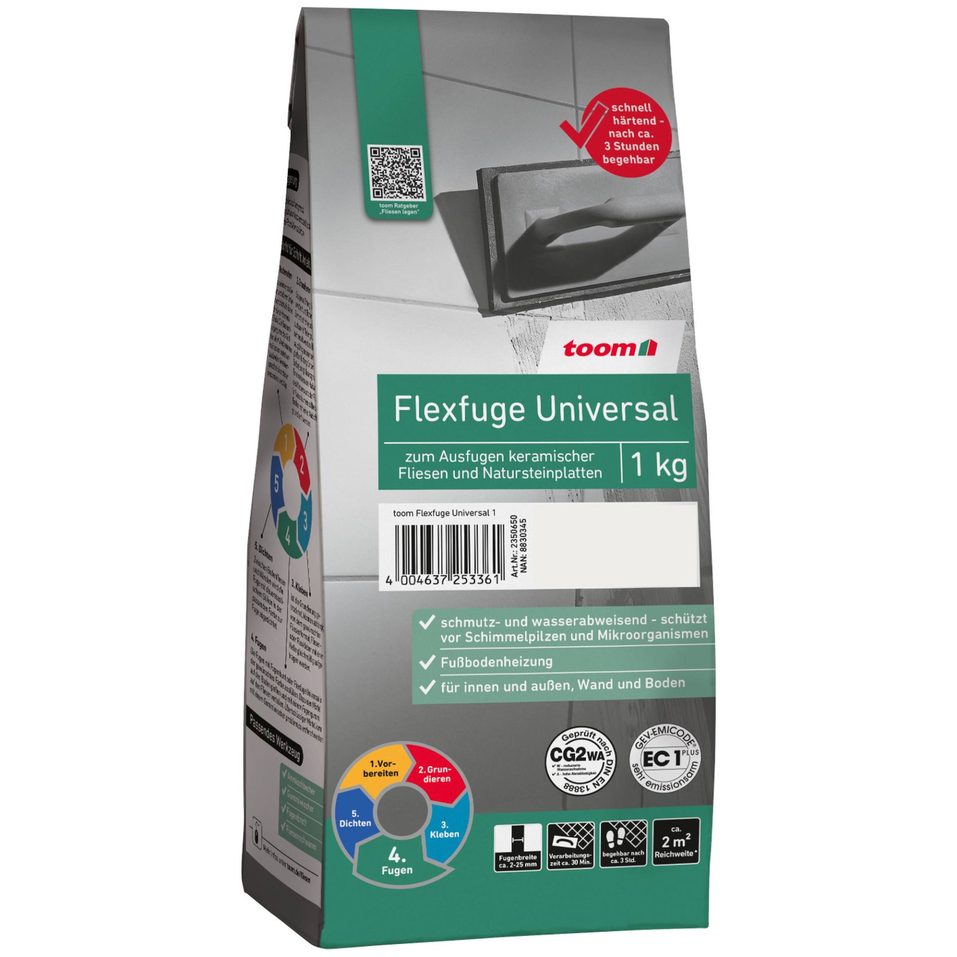 toom Flexfuge 'Universal' anthrazit 1 kg von toom