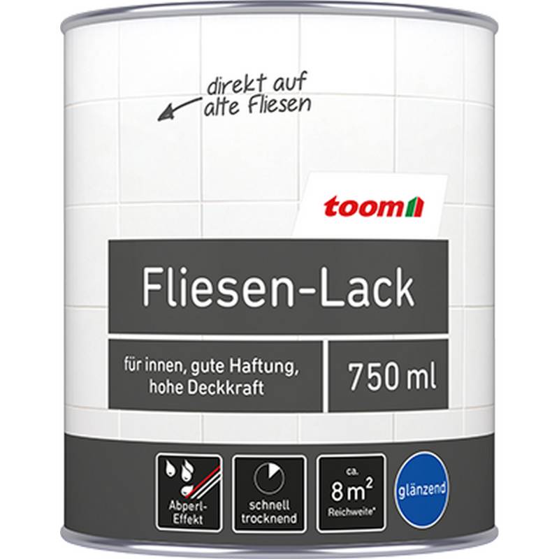 toom Fliesenlack weiß glänzend 750 ml von toom
