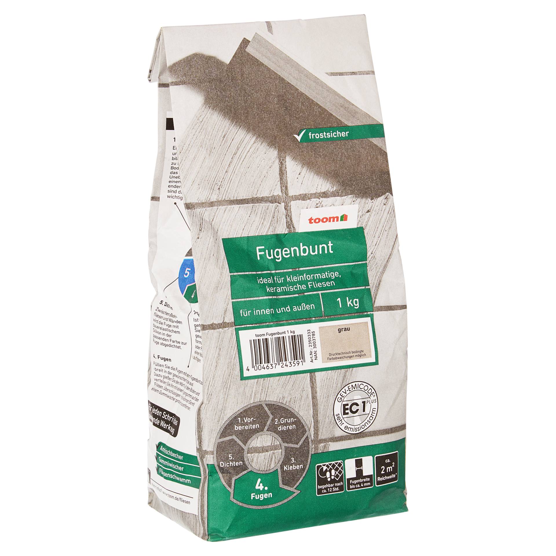toom Fugenbunt grau 1 kg toom Fugenbunt grau 1 kg von toom