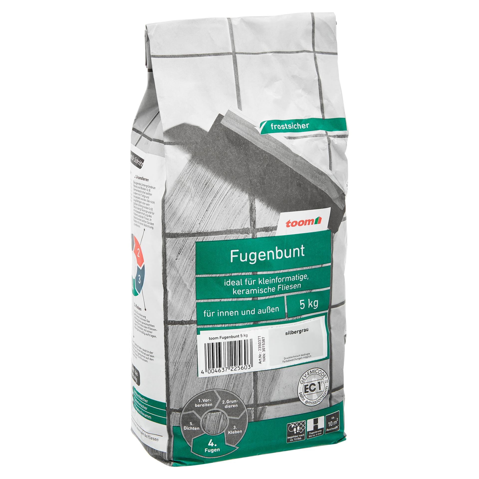 toom Fugenbunt silbergrau 5 kg toom Fugenbunt silbergrau 5 kg von toom
