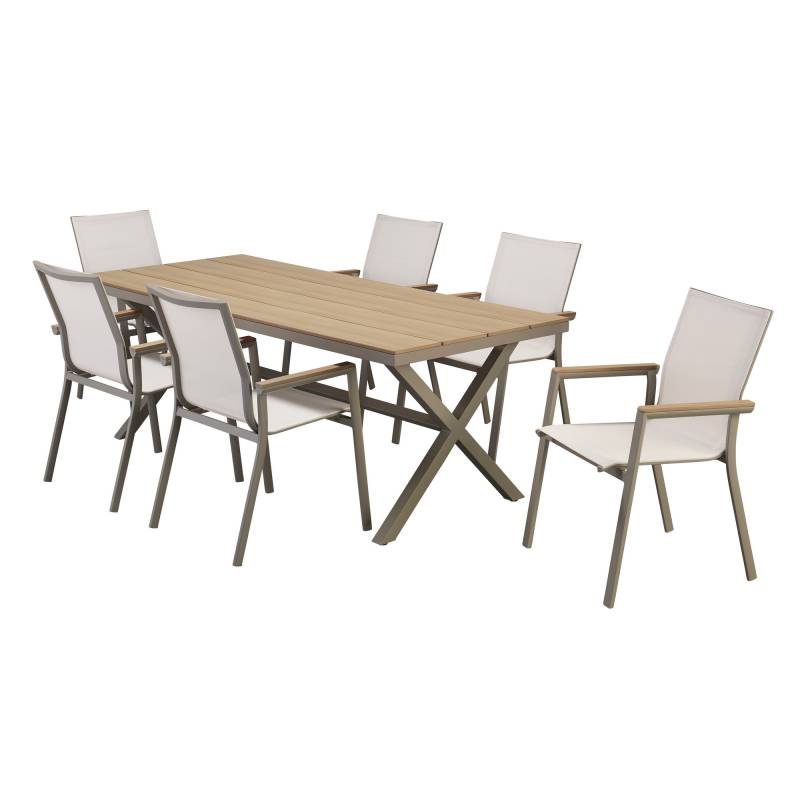 toom Gartenmöbel-Set 'Mia' taupe 7-teilig toom Gartenmöbel-Set 'Mia' taupe 7-teilig von toom